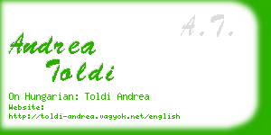 andrea toldi business card